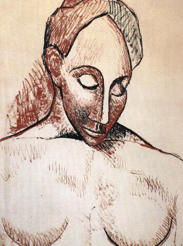 Picasso Head of woman 1907